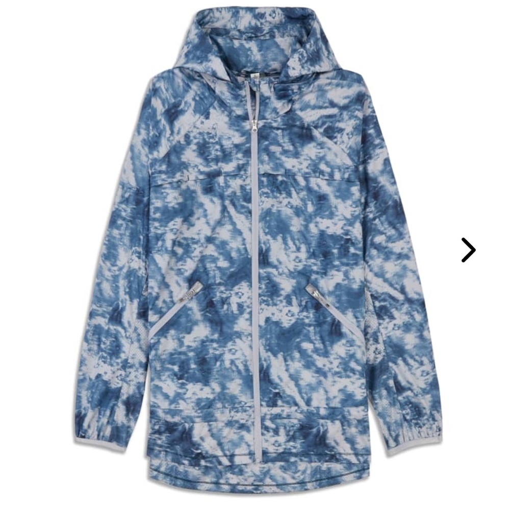 Lululemon Miss Misty Jacket Full Zip Winderbreaker Alberta Silver Fox Blue S - Picture 3 of 13